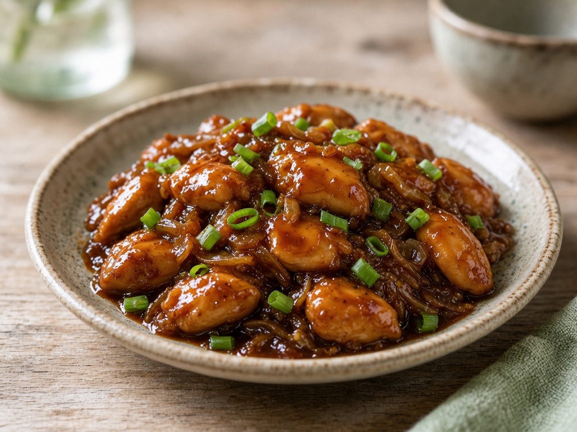 Sweet Soy Chicken — plated and ready to serve