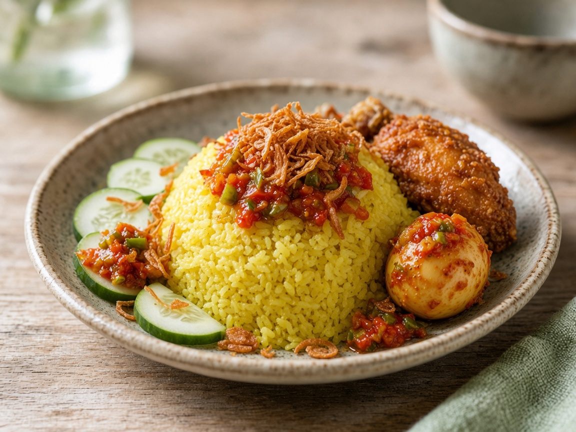 Yellow Rice — plated and ready to serve