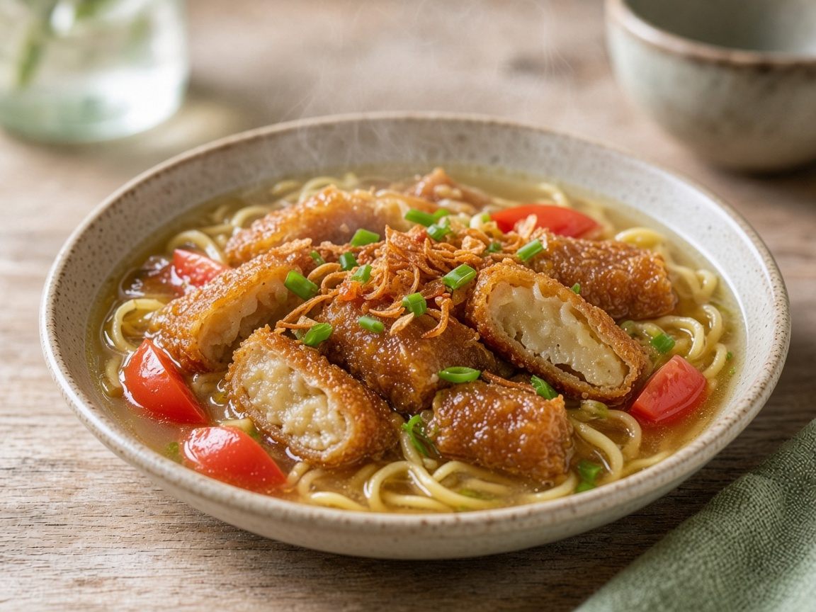 Soto Mie — plated and ready to serve